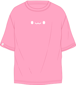 Футболка киберкотик минималист розовая