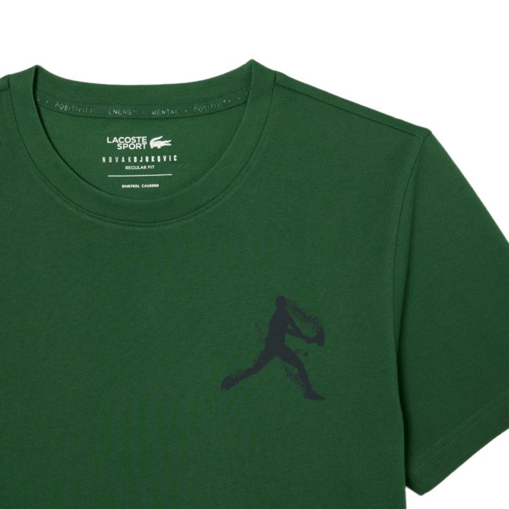 Теннисная футболка Lacoste Tennis x Novak Djokovic Pack - green/navy blue