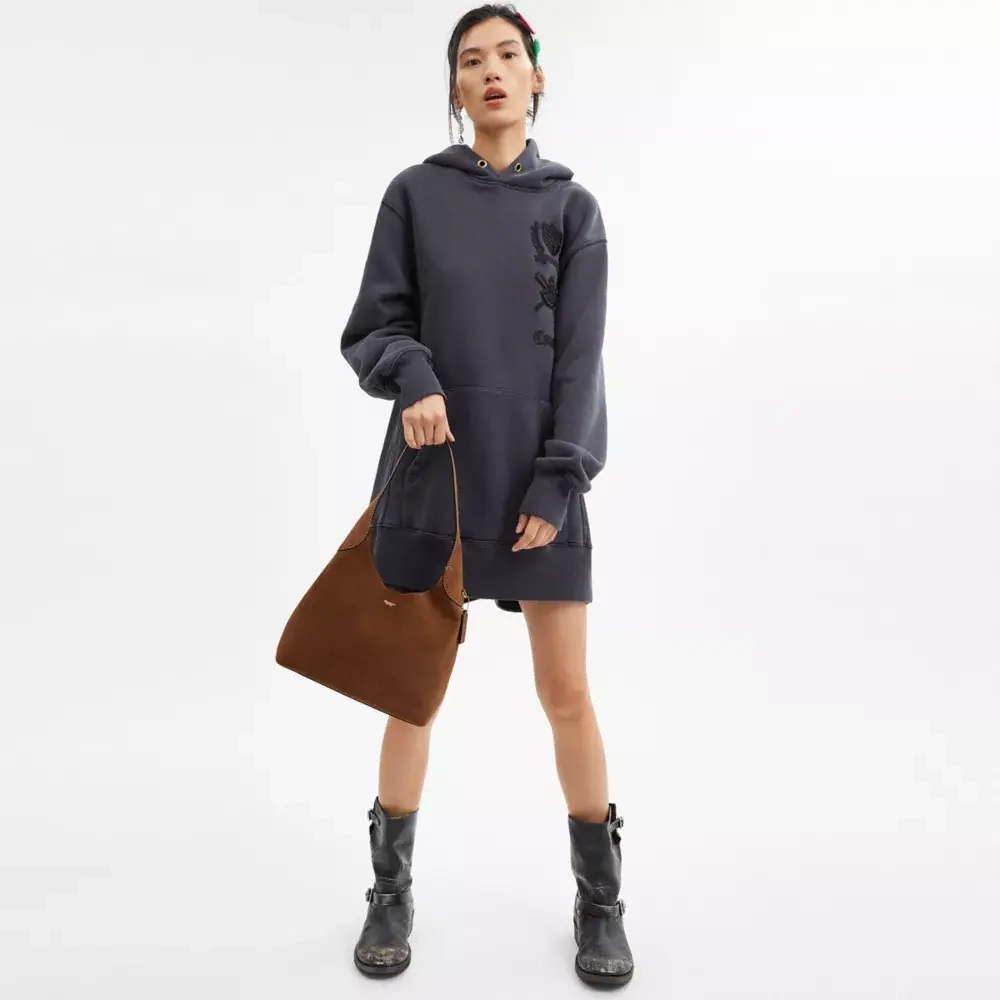 COACH СУМКА ЧЕРЕЗ ПЛЕЧО BROOKLYN 28, КОРИЧНЕВЫЙ