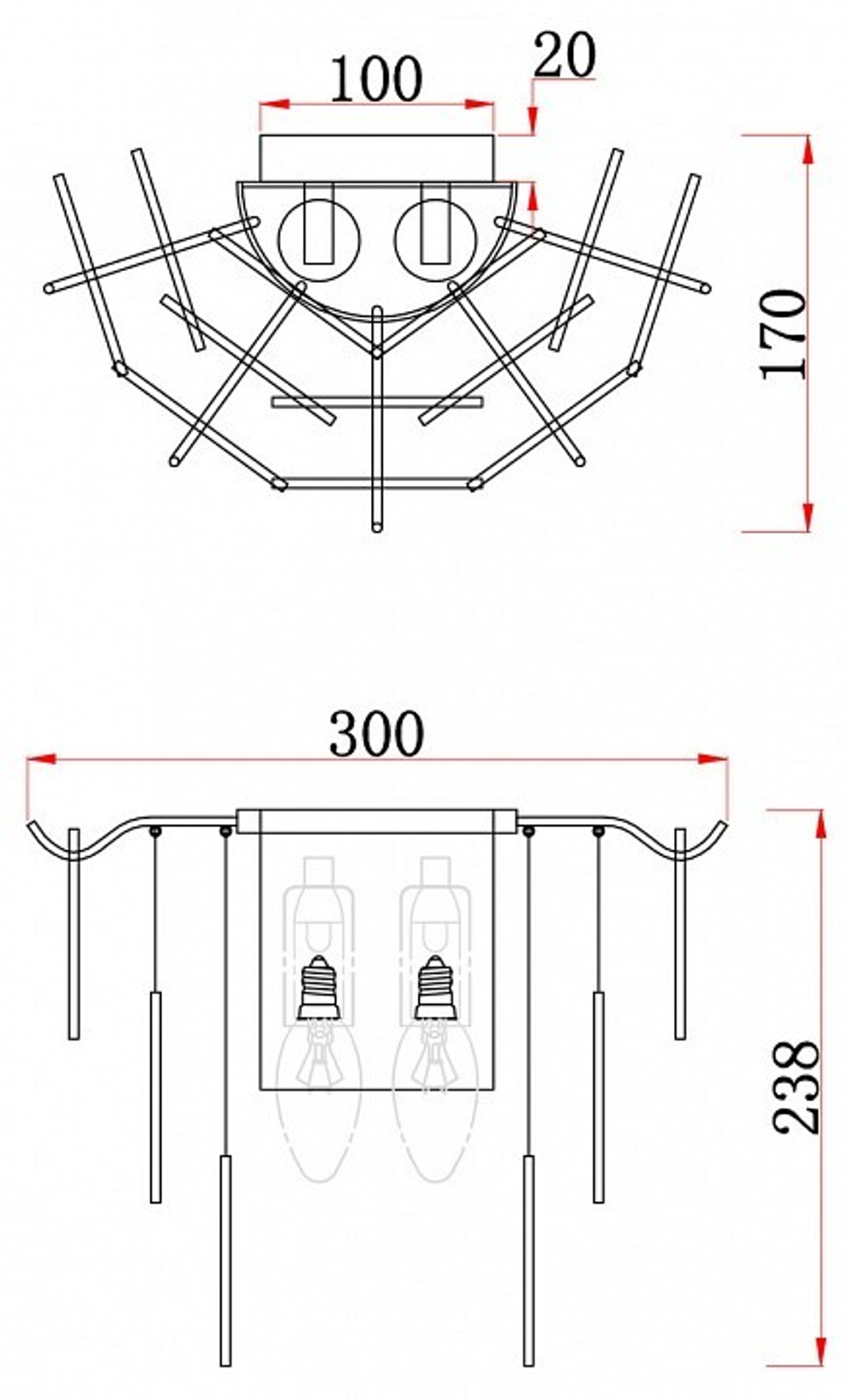 Бра Freya FR5104WL-02N