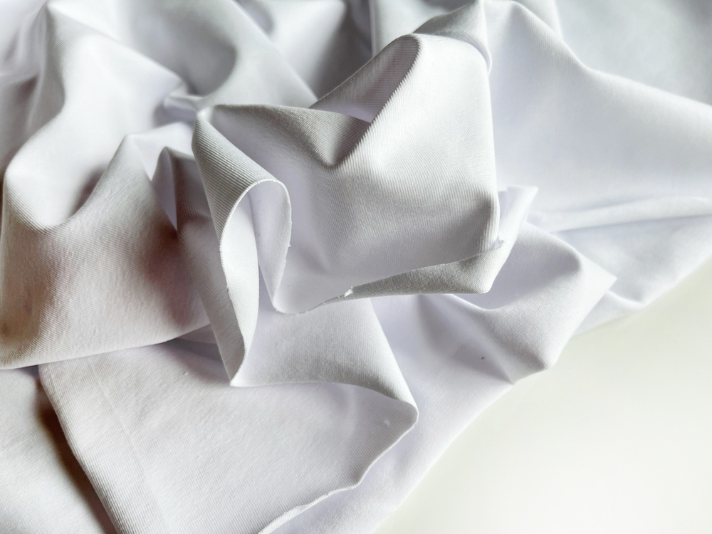 БЕЛЫЙ - Кулирка с лайкрой ПЛОТНАЯ, пенье (КРВ698 Ксения)