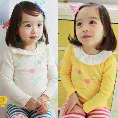 Лонгслив с крупным принтом кошки и воротником-пелериной