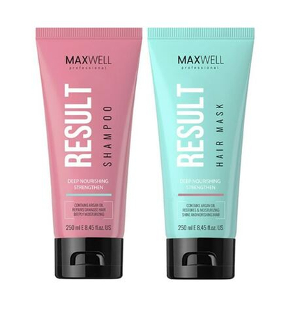 Комплект для домашнего ухода MAXWELL Result Shampoo 250 мл + Result Mask 250 мл