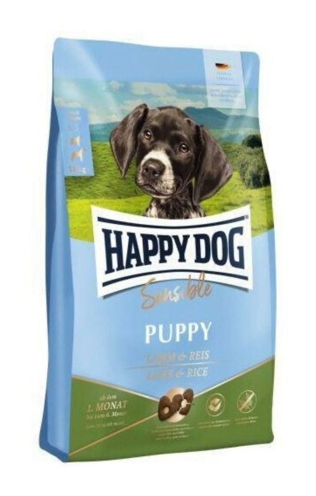 Сухой корм Happy Dog Sensible Puppy Lamb&amp;Rice для щеков ягненок и рис 10 кг