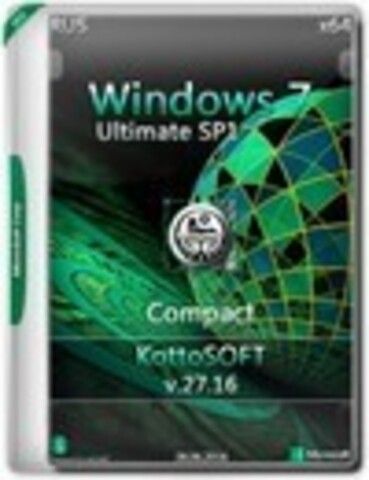 Windows 7 Ultimate SP1 x64 KottoSOFT Compact v.27.16 Compact [2016, RUS]