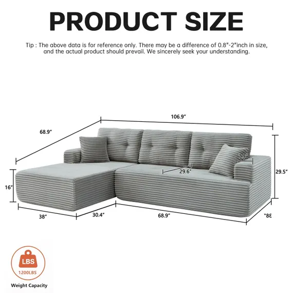 Диван GRAVITY, серый