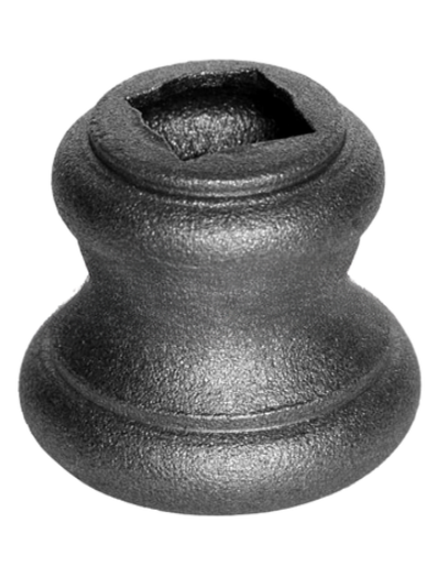 Кованый элемент Вставка в балясину, 38x43, кв:12 вес: 0.079 кг.