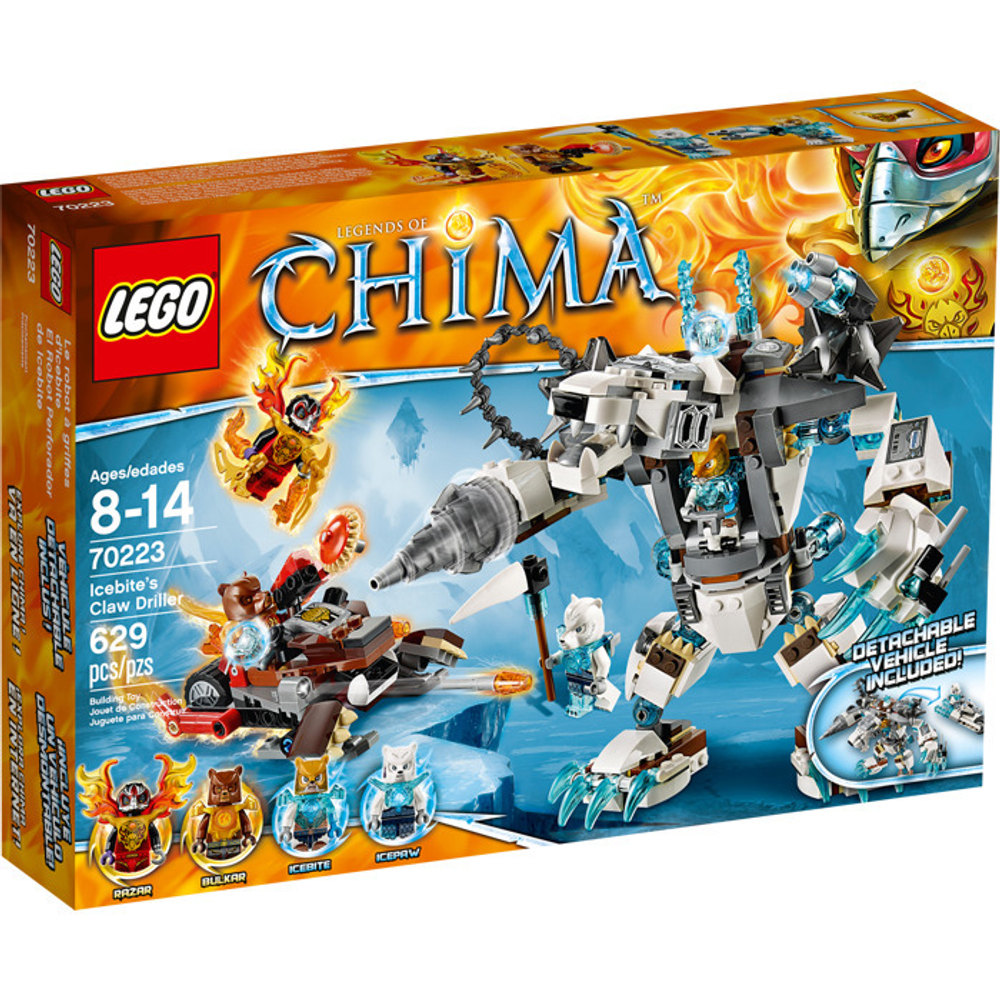 LEGO Chima: Ледяной бур Айсбайта 70223 — Icebite's Claw Driller — Лего Чима