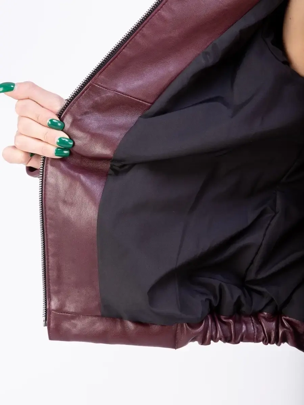 Куртка женская из натуральной кожи с капюшоном Турция