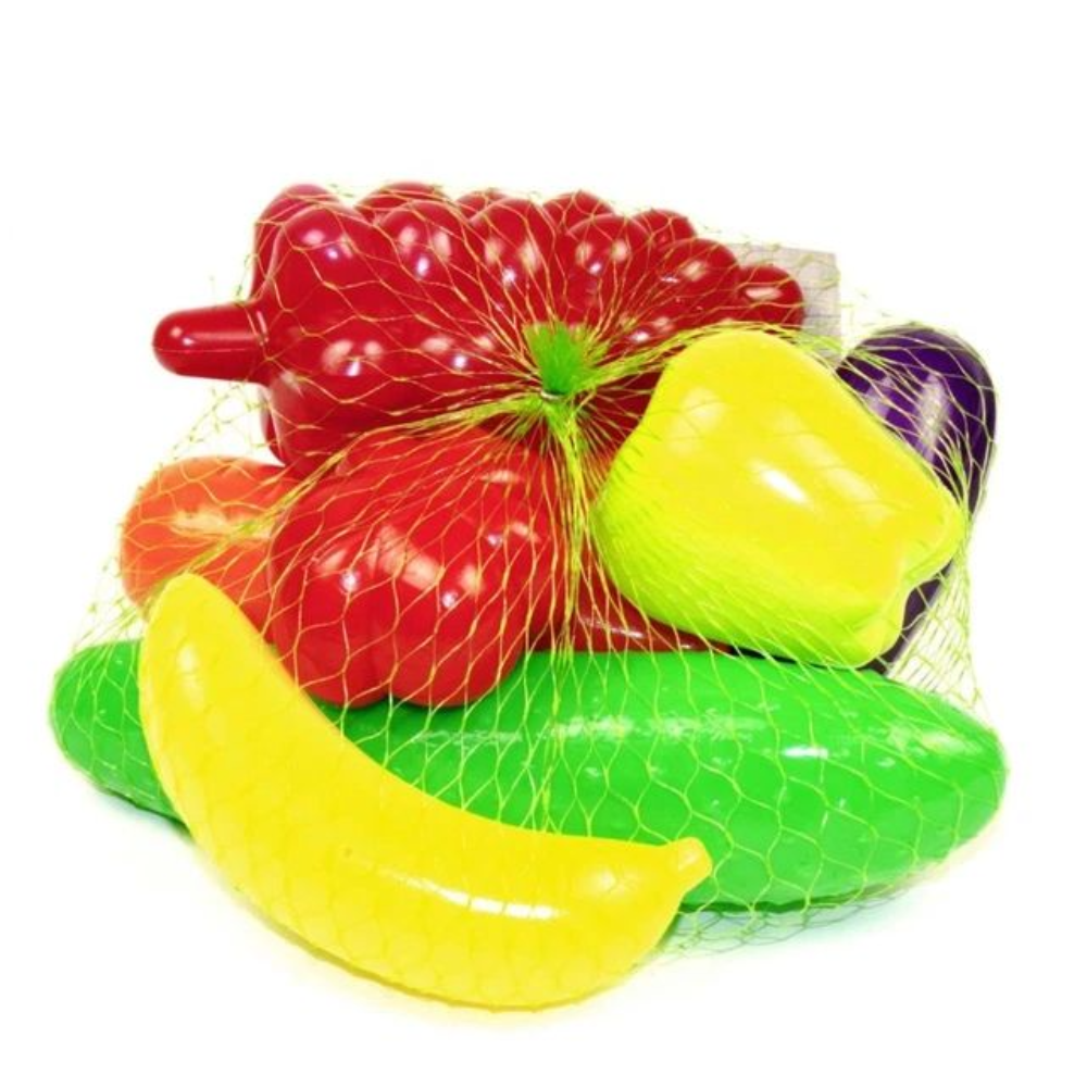 Игровой набор овощей в сетке