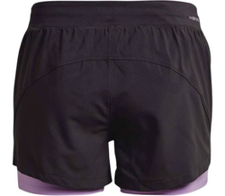Женские теннисные шорты Under Armour IsoChill Run 2in1 Short M - jet gray/octane