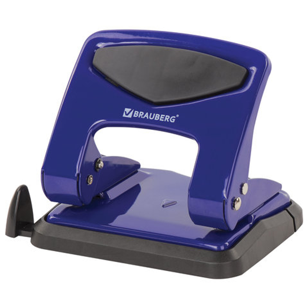Дырокол металлический BRAUBERG "PN-150M", до 35 листов, синий