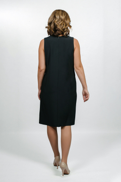 Офисный сарафан 1637А, Тёмно тёмно син #70ТТСи081637А