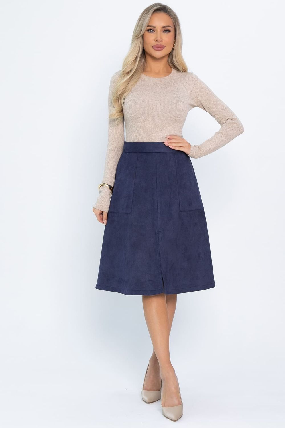 Юбка замшевая Твой идеал (синяя) Ю14583-7М LT Collection