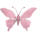 Украшение новогоднее «Бабочка - Изящный полет» 24.5*9*17 см, Розовый