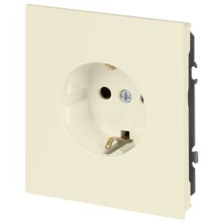 Розетка ЭРА Arktik 16-2101-02 с заземлением 2P+E Schuko 16А-250В слоновая кость | Эра Arktik