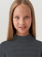 Водолазка в школу для девочки AT743  темно-серый