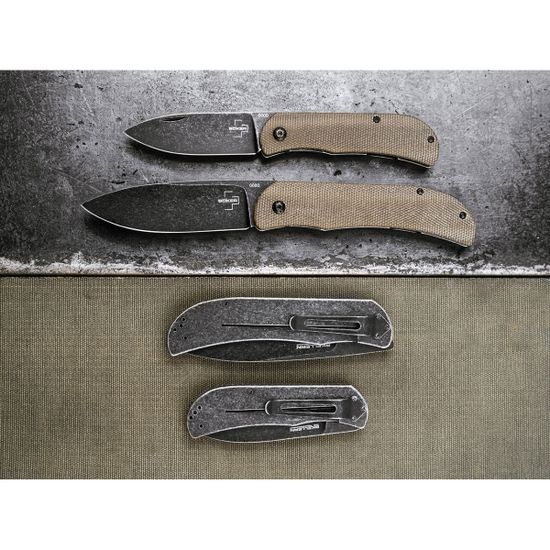 Складной нож Boker 01BO359 Exskelibur I Framelock микарта c клинком из стали D2, рукоять Stainless Steel / микарта