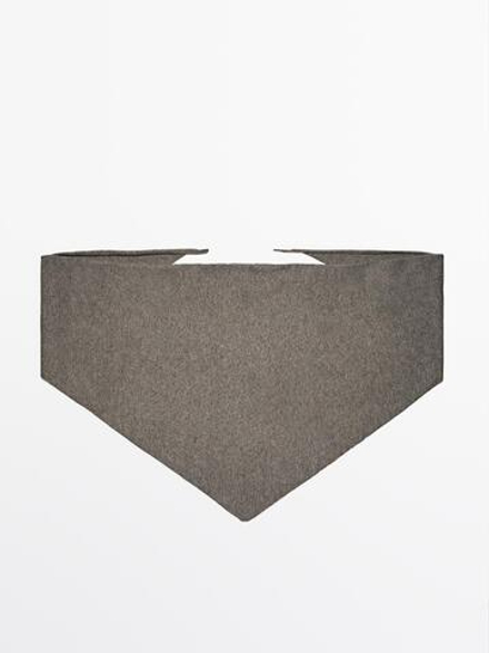 Massimo Dutti Бандана из 100% кашемира, серый