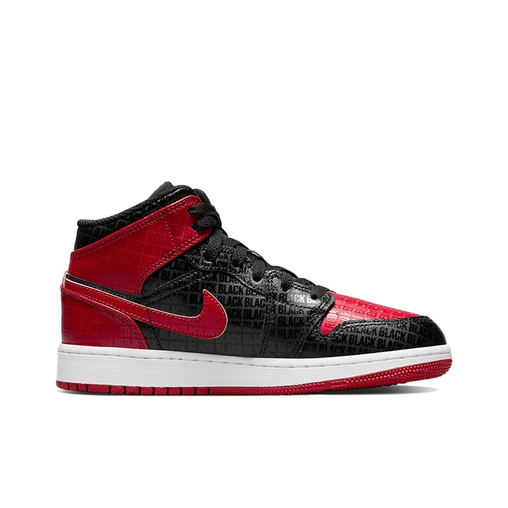Кроссовки Air Jordan 1 Mid Black and Red