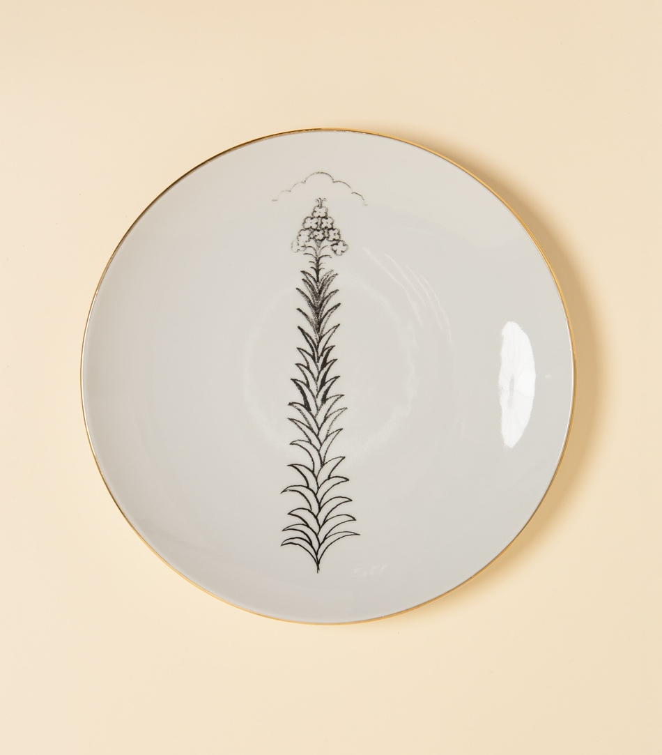 Сервировочное блюдо — Цветы Кипрея, 27 см | ARSHÁ