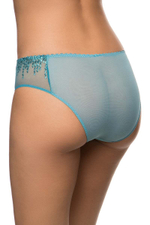 Трусы-слипы Jane с полупрозрачными вставками с вышивкой (Размер: 50) (Цвет: фиолетовый)