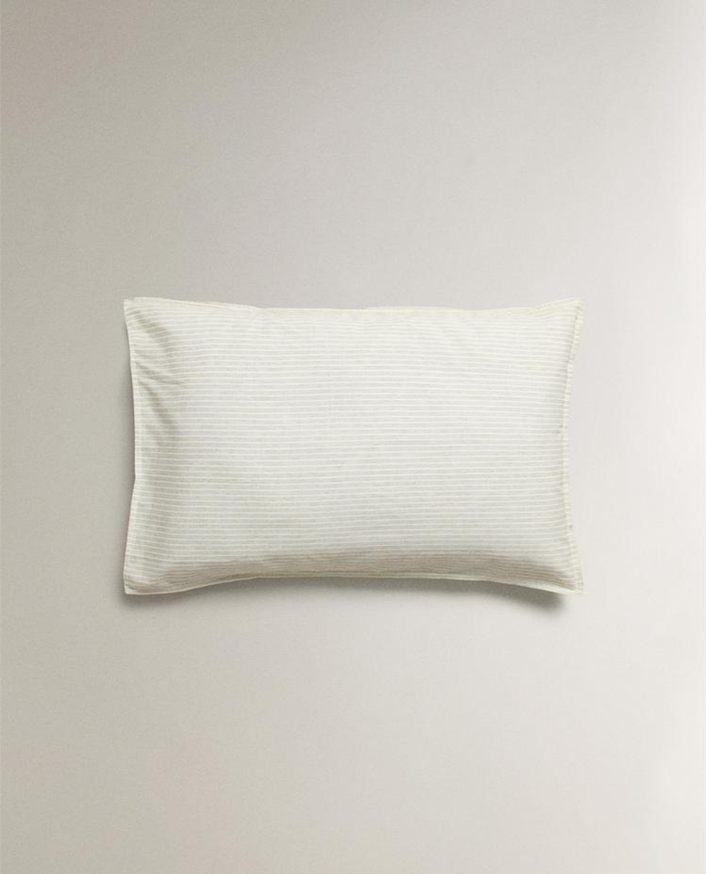 ZARA HOME НАВОЛОЧКА В ПОЛОСКУ, ЗЕЛЕНЫЙ