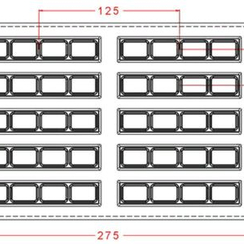 629 | Форма для шоколадных изделий (275*175 мм)