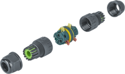 Коннектор Navigator 82 834 NTB-I03-3P-IP68 I-образный 3PIN