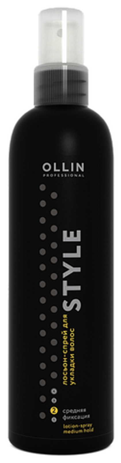 OLLIN STYLE Лосьон-спрей для укладки волос средней фиксации 250мл/ Lotion-Spray Medium