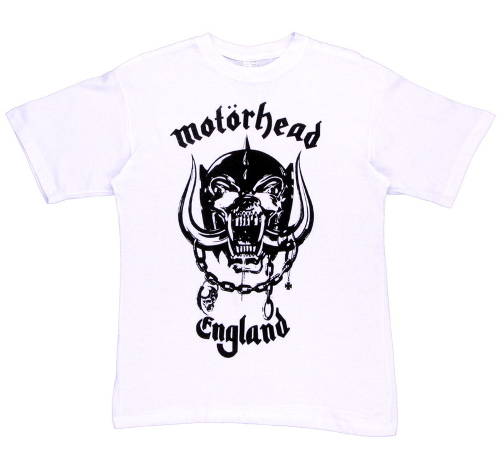 Футболка Motorhead England белая