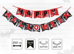 Гирлянда на ленте на Хэллоуин Happy Halloween, длина 250 см