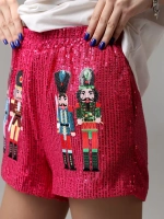 Шорты с пайетками летние