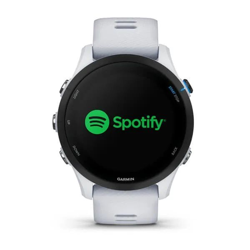 Смарт часы Garmin Forerunner 255 Music с белым ремешком