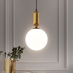 Светильник подвесной (подвес) Rivoli Agnes 4106-201 1 * Е14 40 Вт дизайн потолочный шар | Rivoli