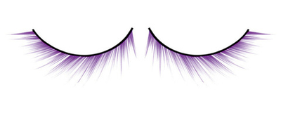 Асимметричные фиолетовые ресницы Deluxe (Цвет: фиолетовый)