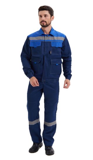 Костюм "Нова" (куртка+брюки) цв. син/вас