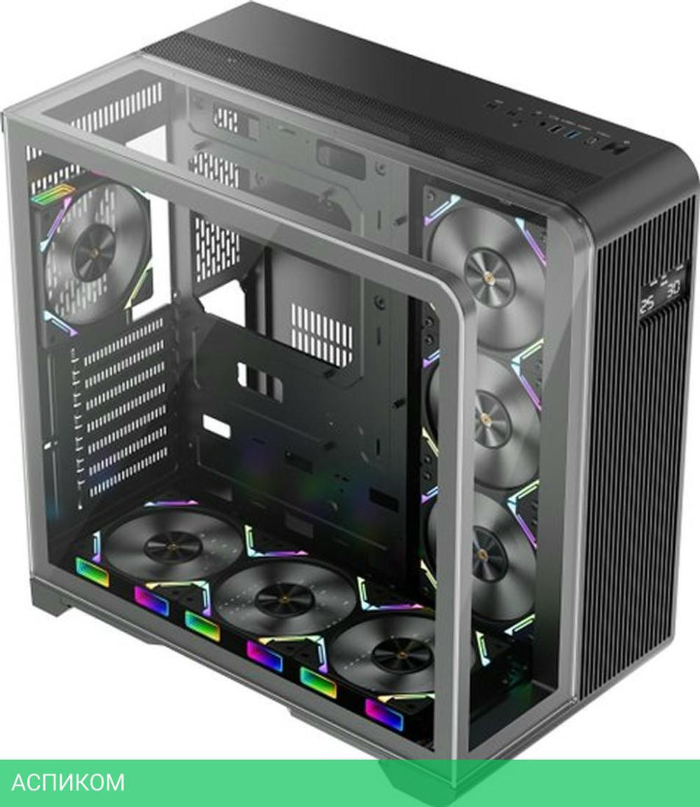 Корпус 1stPlayer RT7 без БП Black (RT7-BK-3FC7R-1FC7)
