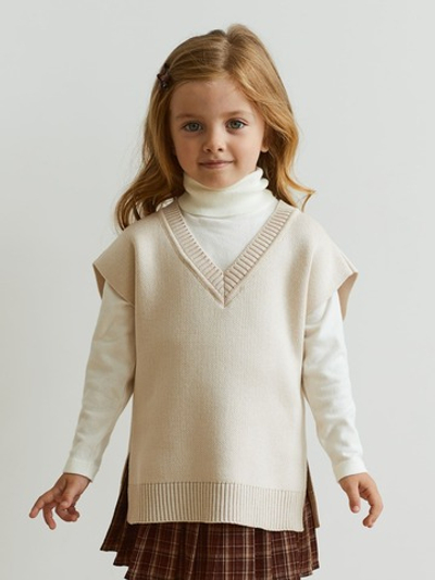 Жилет вязаный, Молоко