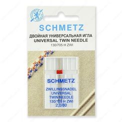 Иглы стандартные двойные 130/705H ZWI № 80/2.0 (1 шт.)