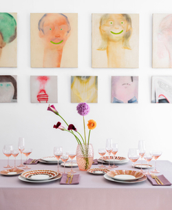 Набор фужеров для игристого вина 2шт 240мл Klimchi Тени розовый