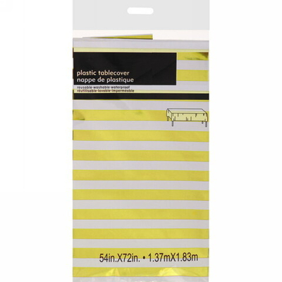 Скатерть фольгированная «Фантазия» 137*183см цвет золото, пвх