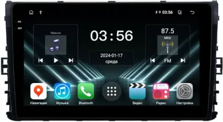 Магнитола для VW Jetta 7, Teramont, Taos, Multivan/Caravelle 2020+, Tiguan 2, Passat B8 - FarCar DX1081M монитор 9.5" IPS на Android 13, 4+64Гб, CarPlay