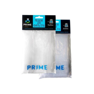 Мешок для фильтра Prime, сетчатый с завязками, 22х32см, 1шт в уп.