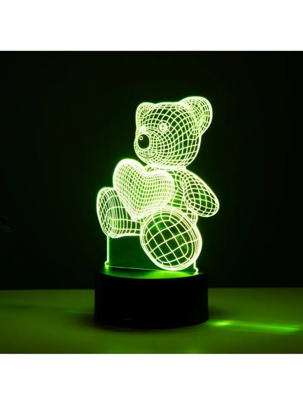Светильник сенсорный «Мишутка» LED 7 цветов USB/от батареек