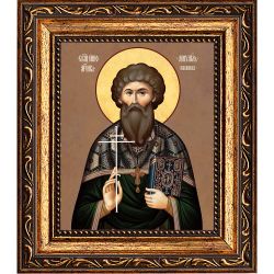 Михаил Мякишев священномученик. Икона на холсте.