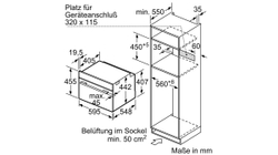 Встраиваемый электрический духовой шкаф Bosch CMG676BB1