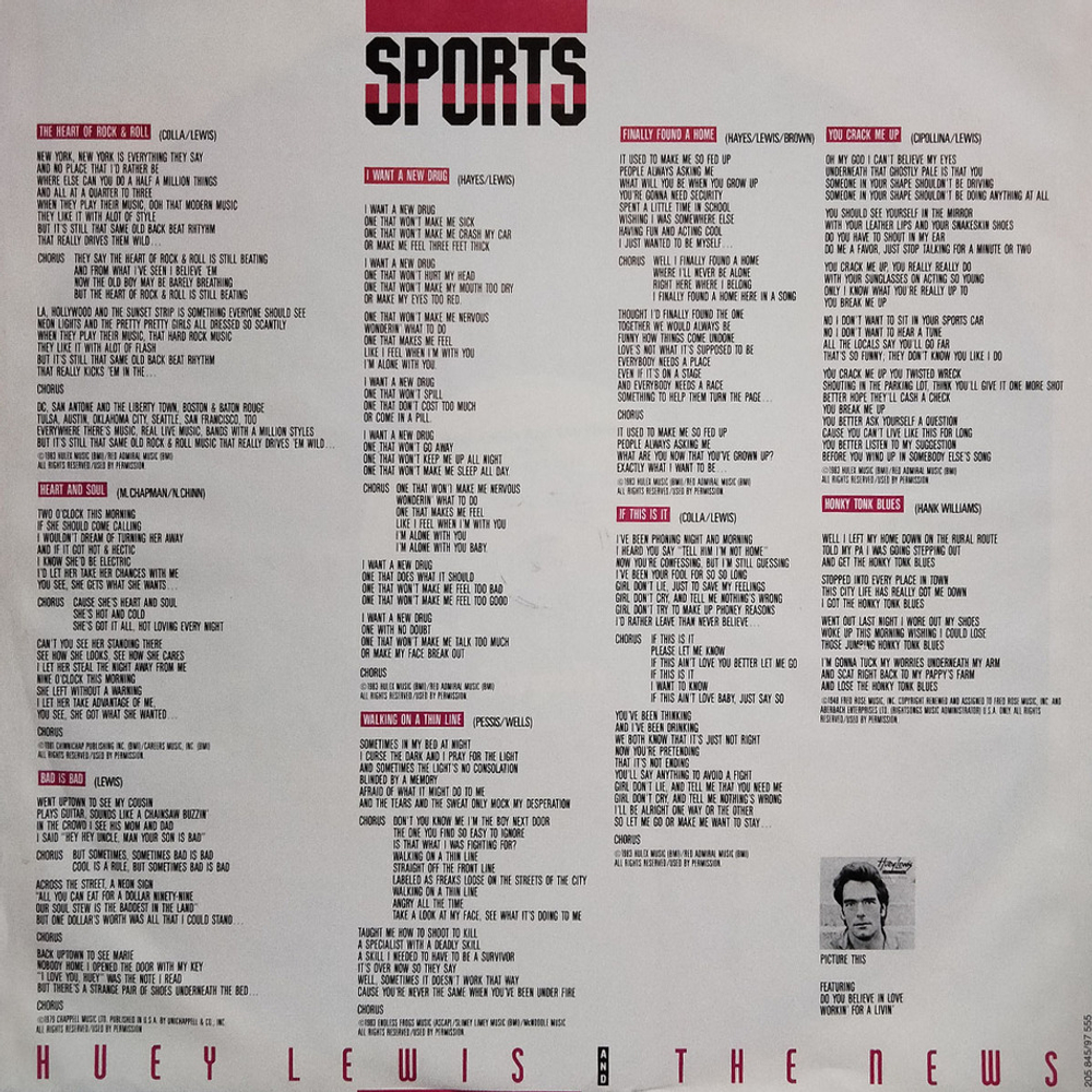 Huey Lewis And The News / Sports (LP)