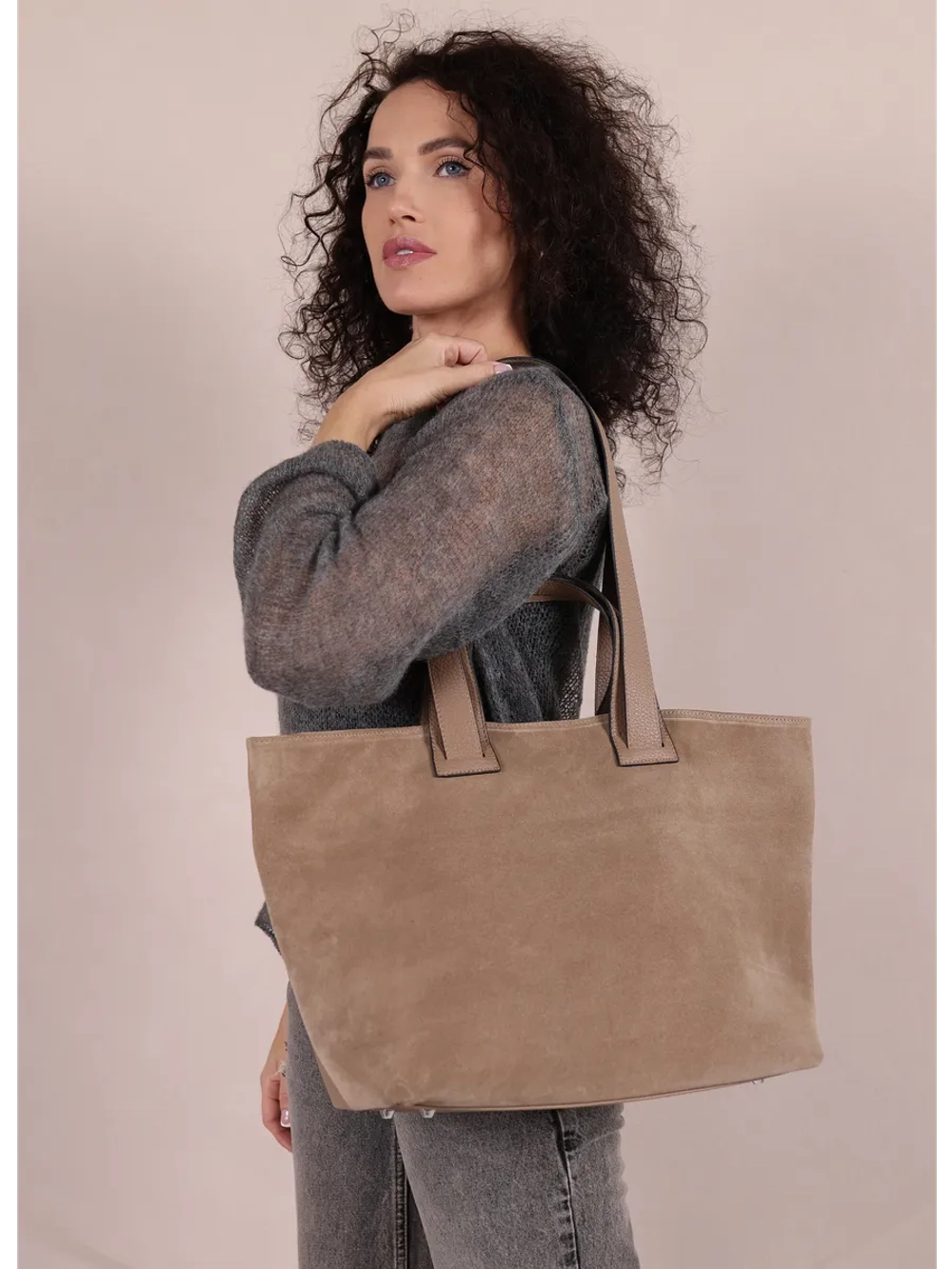 сумка большая через плечо шоппер