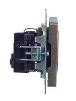 BRITE Розетка 1-местная с заземлением без защитных шторок 16А РС11-1-0-БрШ шампань IEK